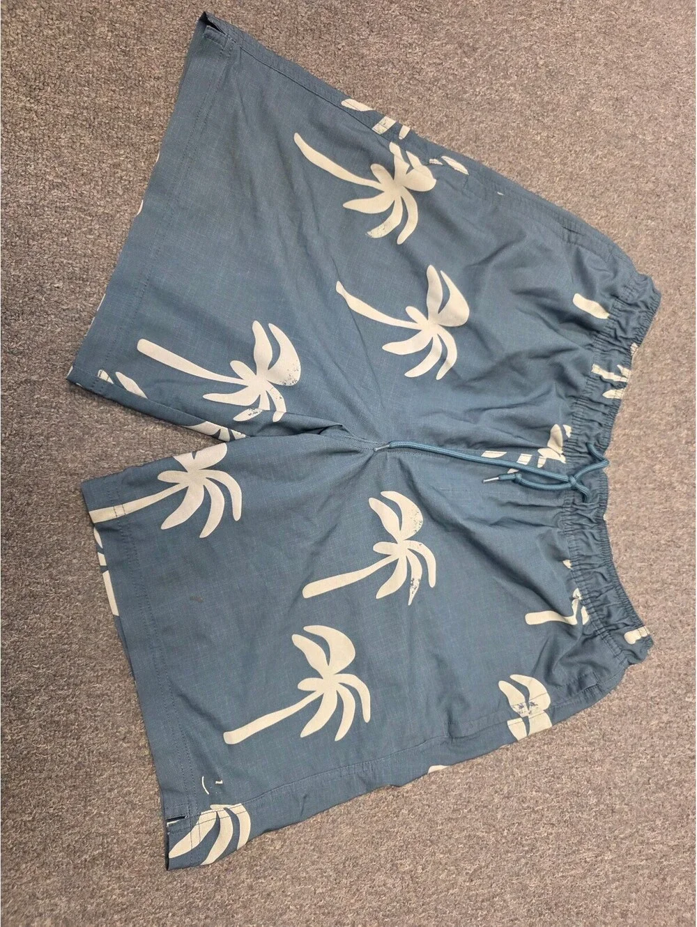 Trinity Cast Blue Palm Tree Print Swim Shorts